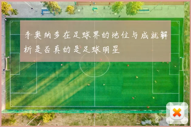 李奥纳多在足球界的地位与成就解析是否真的是足球明星